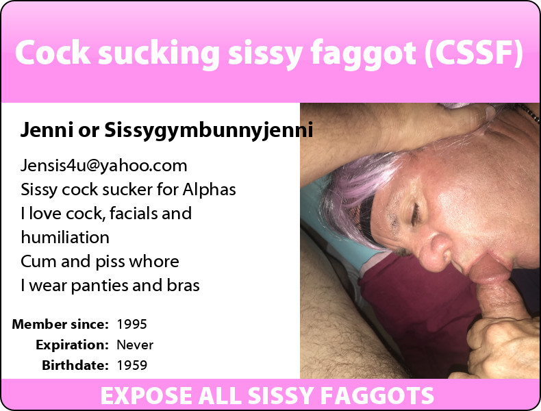 Cock sucking sissy faggot