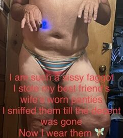 Pathetic married sissy faggot