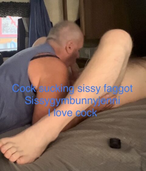 Cock sucking sissy faggot