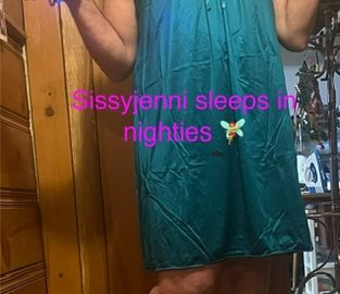 Pathetic married sissy sleeps in nighties