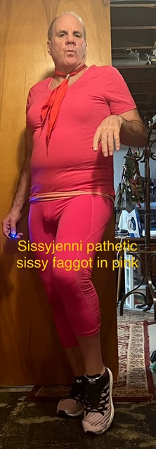 Sissyjenni pathetic sissy faggot in pink