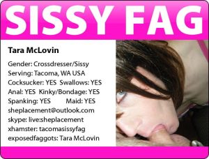 Sissy Fag Tara McLovin ID card