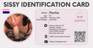 Sissy Faggot Portia